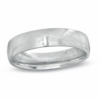 Men's 5.0mm Comfort Fit Wedding Band in Platinum