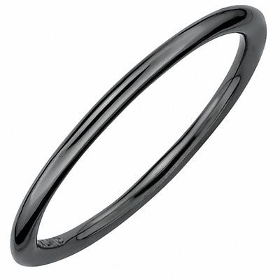 Stackable Expressions™ Polished Ring in Black Ruthenium Sterling Silver