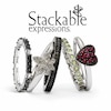 Stackable Expressions™ Diamond Accent Fleur-De-Lis Ring in Sterling Silver