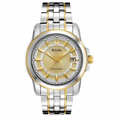 Men's Bulova Landford Collection Precisionist Watch with Champagne Dial (Model: 98B156)