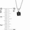 Thumbnail Image 1 of Black Mystique 0.50 CT. Black Diamond Solitaire Pendant in 10K White Gold