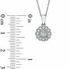 0.38 CT. T.W. Diamond Frame Pendant in 14K White Gold