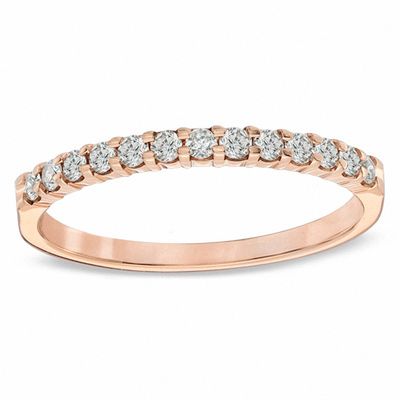 0.25 CT. T.W. Diamond Anniversary Band in 14K Rose Gold