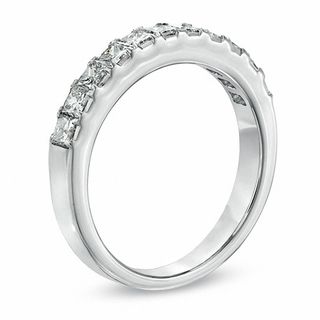 1.00 CT. T.W. Princess-Cut Diamond Wedding Band in 14K White Gold