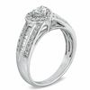 Thumbnail Image 1 of 0.62 CT. T.W. Diamond Vintage-Style Heart Frame Engagement Ring in 14K White Gold