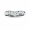 0.38 CT. T.W. Diamond Contour Wedding Band in 14K White Gold