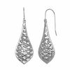 Thumbnail Image 0 of Puffed Woven Teardrop Earrings in Sterling Silver