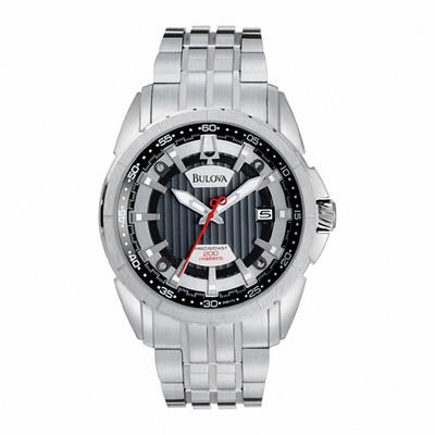 Men's Bulova Precisionist Watch with Black Dial (Model: 96B172)