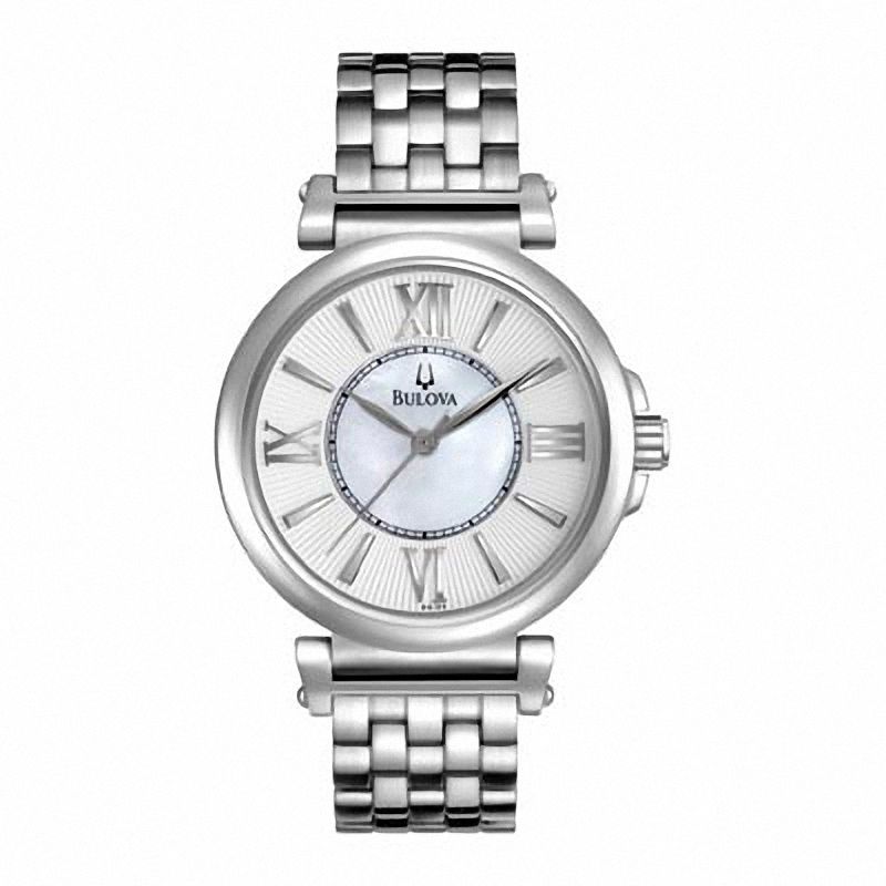 Ladies' Bulova Watch with Mother-of-Pearl Dial (Model: 96L156)