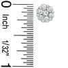 1.00 CT. T.W. Diamond Cluster Stud Earrings in 14K White Gold