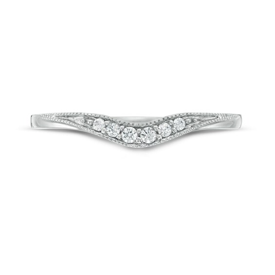 Diamond Accent Anniversary Band in 14K White Gold