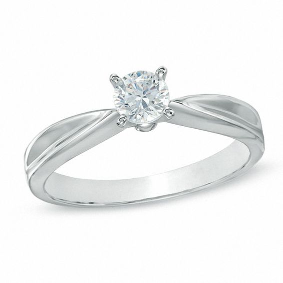 0.20 CT. Certified Prestige® Diamond Solitaire Engagement Ring in 14K White Gold (J/I1)