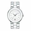 Thumbnail Image 0 of Ladies' Movado Cerena Diamond Accent Stainless Steel and Ceramic Watch with White Dial (Model: 0606540)