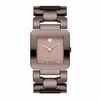 Ladies' Movado Luma Chocolate PVD Stainless Steel Watch with Square Taupe Dial (Model: 0606574)