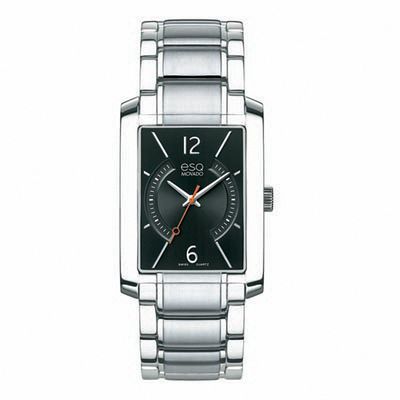 Men's ESQ Movado Synthesis Watch with Rectangular Black Dial (Model: 07301405)