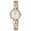 Thumbnail Image 0 of Ladies' Citizen Quartz SL Crystal Gold-Tone Watch with White Dial (Model: EJ6072-55A)