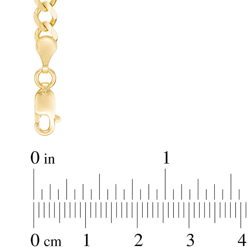 Men's 4.5mm Figaro Chain Necklace in Solid 14K Gold - 24"|Peoples Jewellers