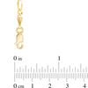 Thumbnail Image 1 of Men's 3.1mm Figaro Chain Necklace in Solid 14K Gold - 22"