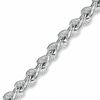 1.00 CT. T.W. Diamond "X" Bracelet in Sterling Silver