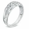 Men's 0.10 CT. T.W. Diamond Band in Sterling Silver