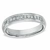 Thumbnail Image 1 of Men's 0.16 CT. T.W. Diamond Wedding Band in 10K White Gold