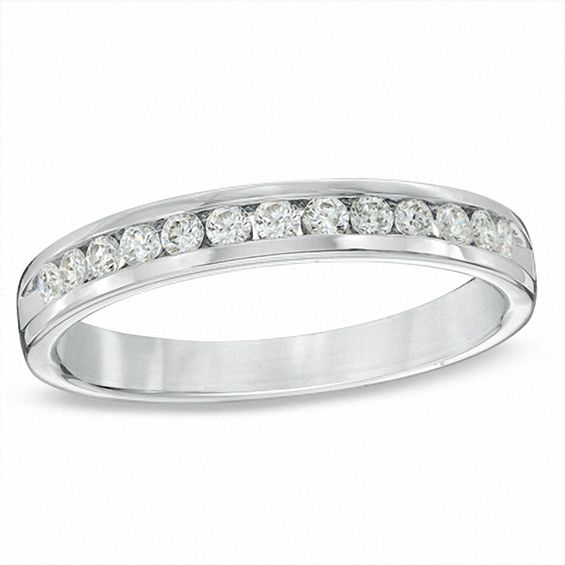 CT. T.W. Certified Diamond Anniversary Band in 18K White Gold (E/I1