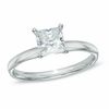 Thumbnail Image 1 of 1.00 CT. Certified Prestige® Princess-Cut Diamond Solitaire Engagement Ring in 14K White Gold (J/I1)