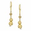 Thumbnail Image 0 of Elegance D'Italia™ Textured Bead Drop Earrings in Bronze with 14K Gold Plate