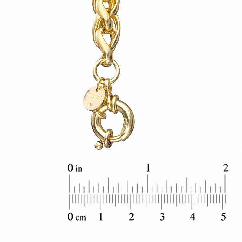 Elegance D'Italia™ Spiga Link Bracelet in Bronze with 14K Gold Plate - 7.75"