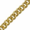 Elegance D'Italia™ 20mm Textured Curb Bracelet in Bronze with 14K Gold Plate - 7.75"