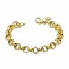 Thumbnail Image 1 of Elegance D'Italia™ 8.0mm Rolo Link Bracelet in Bronze with 14K Gold Plate - 7.75"