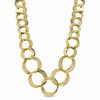 Elegance D'Italia™ Graduated Circle Link Necklace in Bronze with 14K Gold Plate