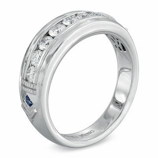 Vera Wang Love Collection Men's CT. T.W. Diamond Wedding Band in 14K White Gold