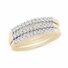 0.33 CT. T.W. Diamond Three Band Anniversary Set in 10K Gold