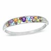 Thumbnail Image 0 of Multi-Gemstone Bangle in Sterling Silver