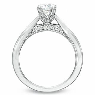 Celebration Canadian Lux® 0.62 CT. T.W. Certified Diamond Engagement Ring in 18K White Gold (I/SI2)