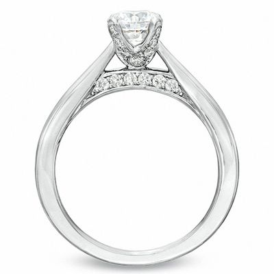 Celebration Canadian Lux® 0.62 CT. T.W. Certified Diamond Engagement Ring in 18K White Gold (I/SI2)