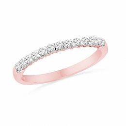 0.25 CT. T.W. Diamond Band in 10K Rose Gold