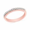 Thumbnail Image 1 of 0.12 CT. T.W. Diamond Band in 10K Rose Gold