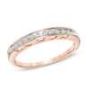 Diamond Accent Anniversary Band in 10K Rose Gold