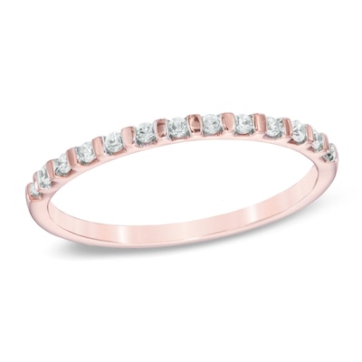 0.16 CT. T.W. Diamond Anniversary Band in 10K Rose Gold