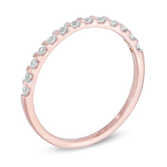 0.16 CT. T.W. Diamond Anniversary Band in 10K Rose Gold