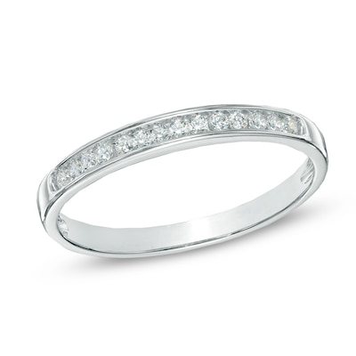 0.12 CT. T.W. Diamond Anniversary Band in Sterling Silver