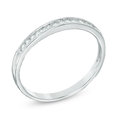 0.12 CT. T.W. Diamond Anniversary Band in Sterling Silver