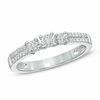 0.16 CT. T.W. Diamond Three Stone Promise Ring in Sterling Silver