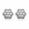 0.25 CT. T.W. Diamond Cluster Flower Stud Earrings in 10K White Gold