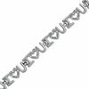 0.20 CT. T.W. Diamond "I Heart You" Bracelet in Sterling Silver