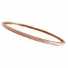 Charles Garnier Stackable Oval Bangle in Sterling Silver with 18K Rose Gold Plate