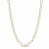 Charles Garnier Oval Link Necklace in Sterling Silver with 18K Gold Plate - 30"