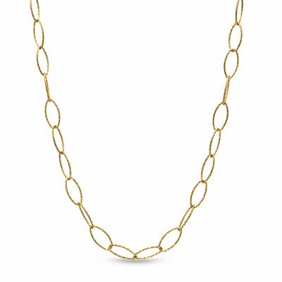 Charles Garnier Oval Link Necklace in Sterling Silver - 30"